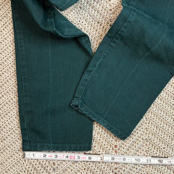 Vintage 90s BONGO Dark Green Jeans - Size 27 x 32 - Picture 6 of 8